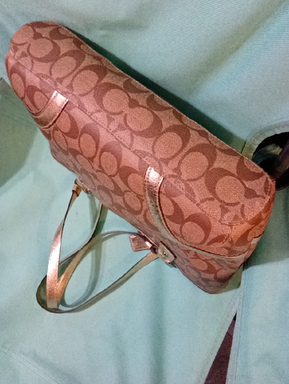 Coach Heritage Signature Star Print Shldr Tote Bag Creed-A2276-F18853 - Picture 5 of 13